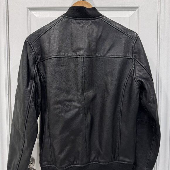 Zara Genuine leather bomber jacket - Men's Small - Picture 3 of 9